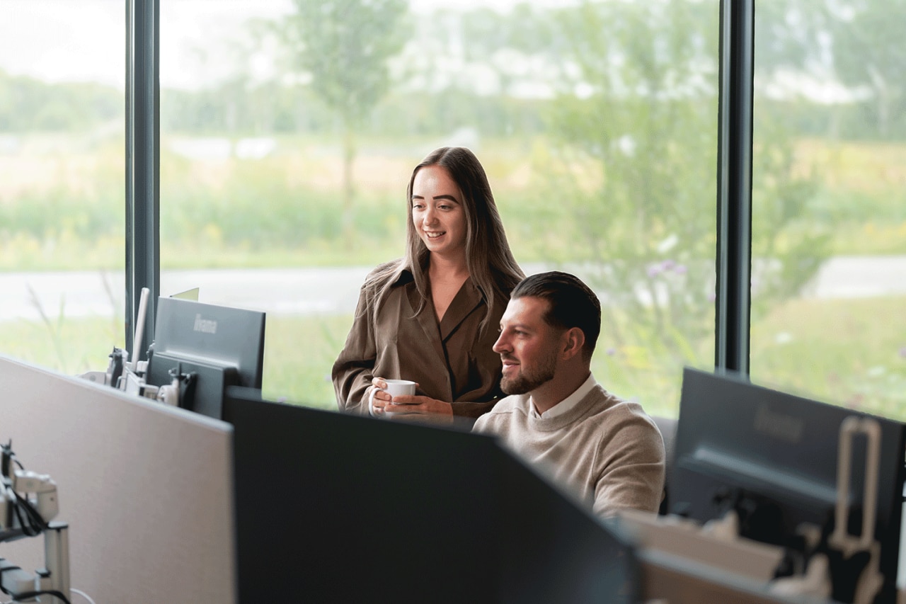 Man standing in office